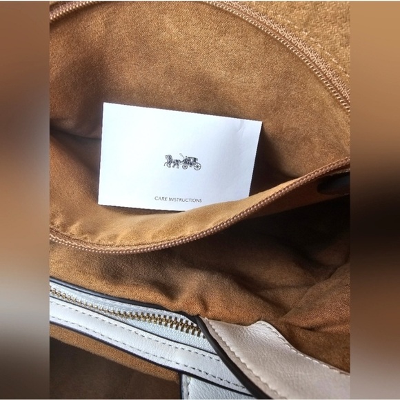 Coach Lexy Chain Shoulder Bag, Embossed Leather 13" (L) x 10 3/4" (H) x 5" (W) - Picture 12 of 14